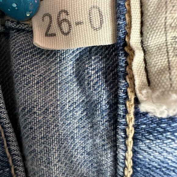 Current/Elliot Womens Stiletto Skinny Jean Distressed Made in USA Size 26 - Picture 7 of 14